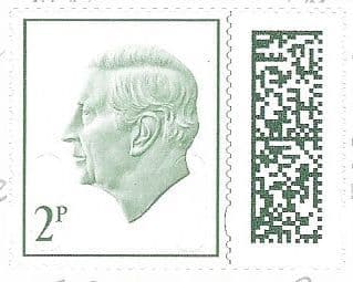 V5270 2p Barcoded Stamp MPIL M25L (Source Code P, Date Code 25) Ex CY12 Booklet