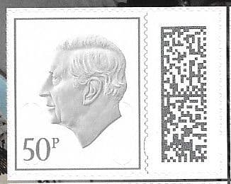 V5280 50p Barcoded Stamp MPIL M24L (Source Code P, Date Code 24) Ex CY8 Booklet