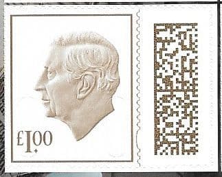 V5285 £1.00 Barcoded Stamp MPIL M24L (Source Code P, Date Code 24) Ex CY8 Booklet