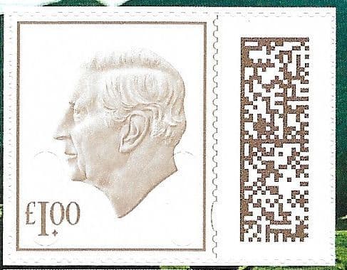 V5285 £1.00 Barcoded Stamp MPIL M26L (Source Code P, Date Code 26) Ex CY15 Booklet