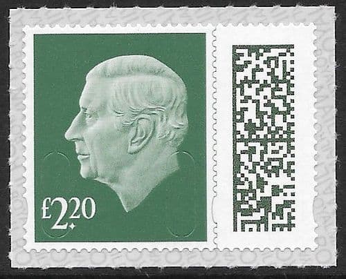 V5025 £2.20 Barcoded Stamp MAIL M23L (No Source Code, Date Code 23)