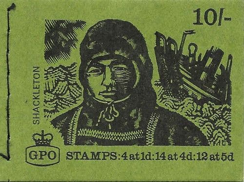 XP9 August 1969 10/- Machin Pre-Decimal Stitched Stamp Booklet