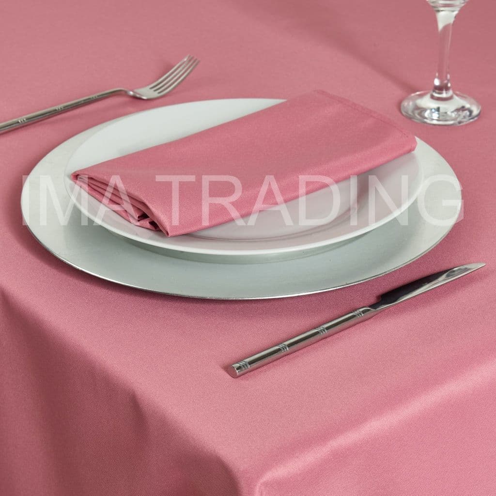 BLUSH PINK ROUND TABLECLOTH 275cm / 108" round 5 table
