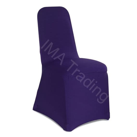 CADBURYS PURPLE SPANDEX CHAIR COVER Spandex chair covers wholesale uk