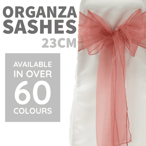 Chair Sashes & Bands Fully Stitched Organza Sashes IMA Trading