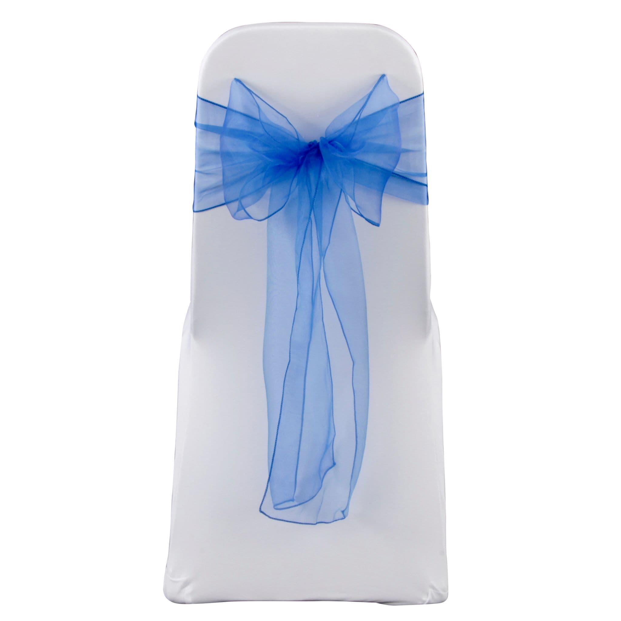 ROYAL BLUE ORGANZA SASH 23cm