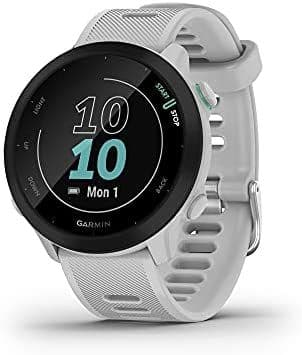 Garmin Forerunner 55 GPS Running Smartwatch White