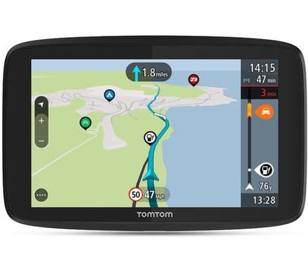 TomTom Campervan and Caravan Sat Nav GO Camper Tour 6" screen with Campervan and Caravan POIs, Updat