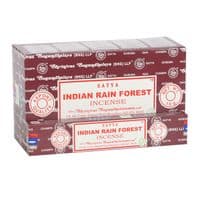 12 Packs of Indian Rain Forest Incense Sticks by Satya