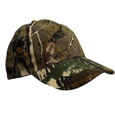 5 Panel Camouflage Baseball Caps - 100% Cotton , Adjustable - Forest Camo #35