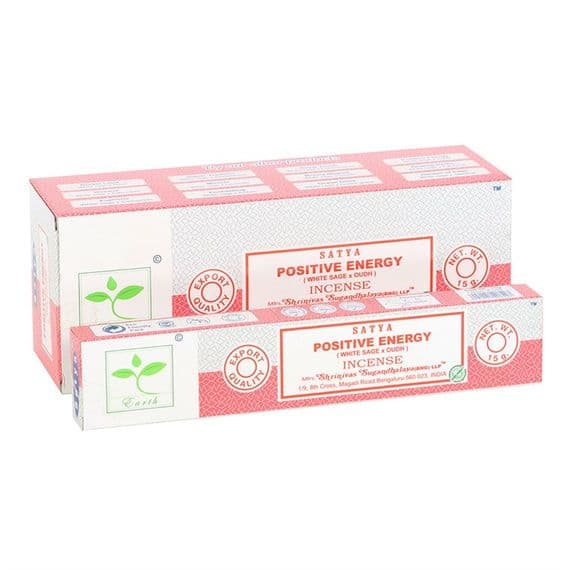 6 Packs of Positive Energy Earth Incense by Satya