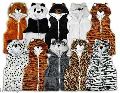 Animal Print Hooded Gilet Body Warmer – Boys & Girls by Animal Accessory