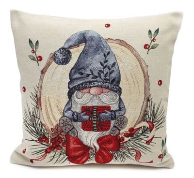 Bergen Tapestry Christmas Gonk Complete Cushion - 45cm x 45cm