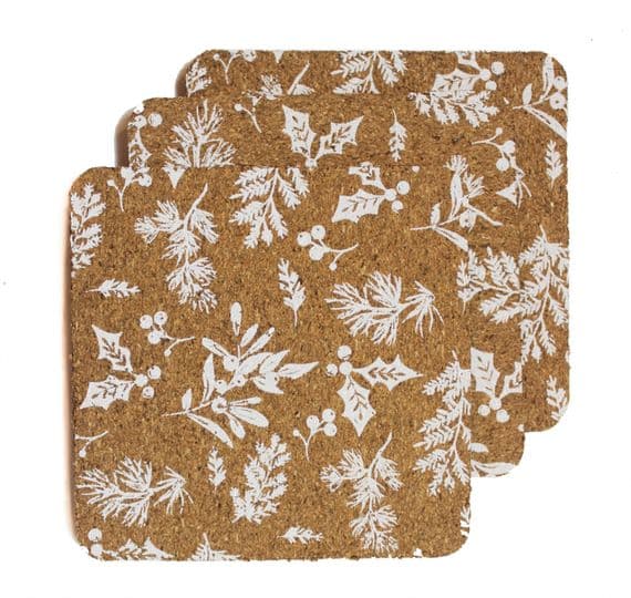 Berry Corked Coasters - Pack of 4