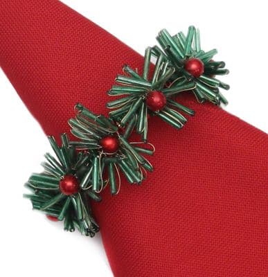 Berry Garland Christmas Napkin Ring