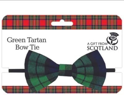Black Watch Green Tartan Bow Tie