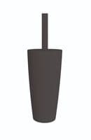 Boda Resin Toilet Brush Holder Set – Durable Black Design
