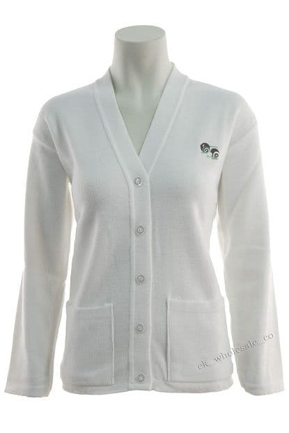 Bowls White Cardigan – Comfort & Style