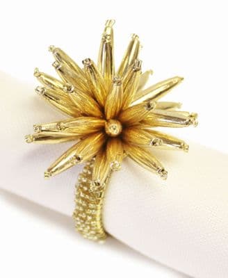 Celebration Christmas Napkin Ring - Gold