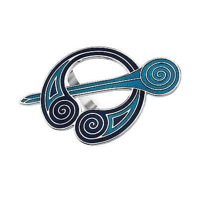 Celtic Blue Coils Enamel Scarf Ring – Gift Boxed by Sea Gems