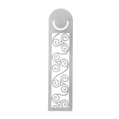 Celtic Bookmark - Triskeles Design, Rhodium-Plated