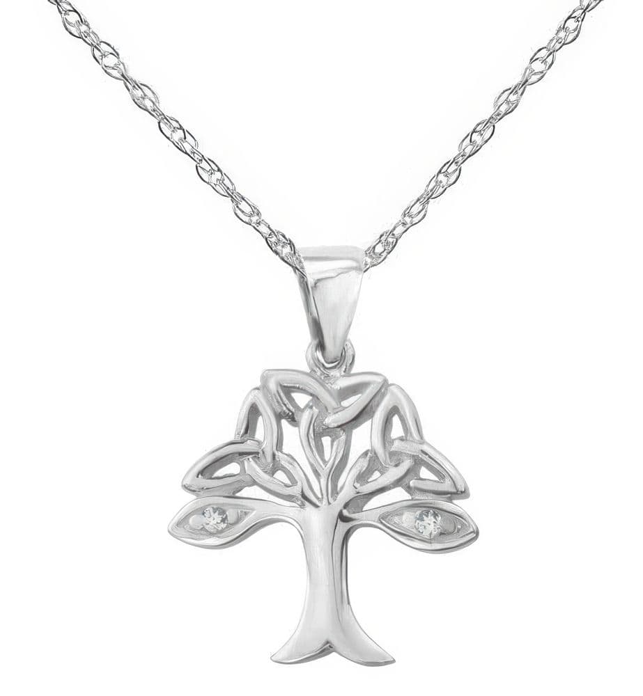Celtic Tree of Life Necklace Sterling Silver | Knot Pendant