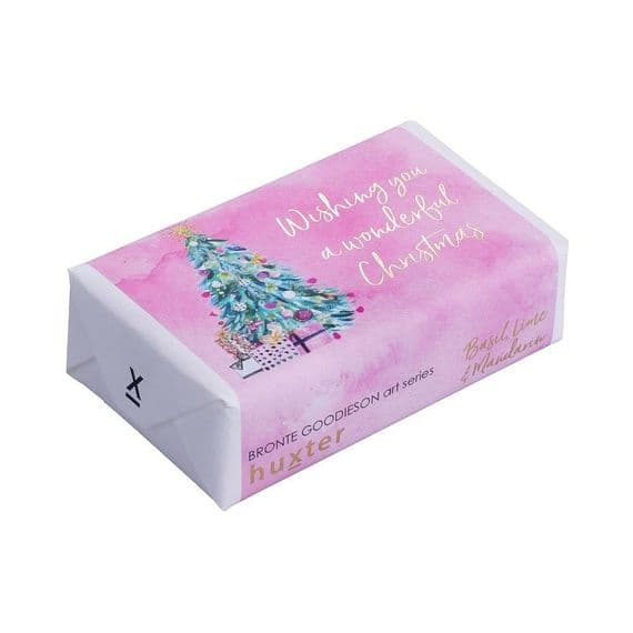 Christmas Tree Huxter Bar Soap - Basil, Lime and Mandarin