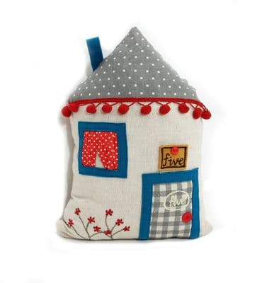 Cottage House Number 5 Door Stop