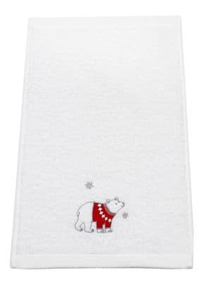 Cuddle Bear Embroidered Guest Towel - Multicolour
