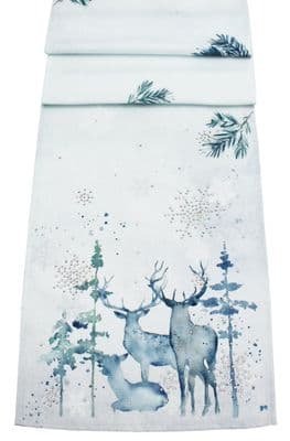 Fantasy Woodland Stag Table Runner 13x 70
