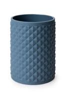 Figaro Modern Textured Bathroom Tumbler – Slate Blue