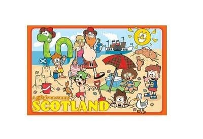 Gift from Sunny Scotland Novelty Collectable Tea Towel