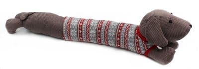 Hank Christmas Dachshund Draught Excluder