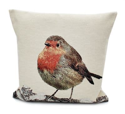 Hop Hop Hop Little Red Robin Country Style Cushion 45cm x 45cm