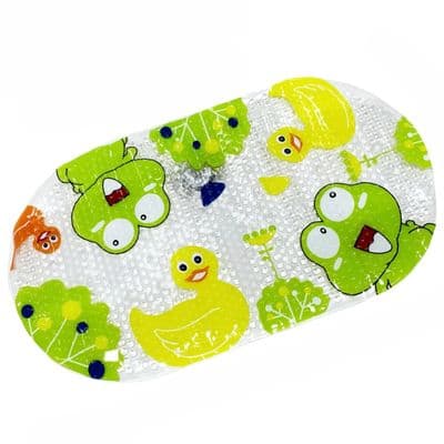 Kids Non Slip Bath Mat Baby Toddler Anti Slip Shower Mat Frog Duck 68.5 x 39cm