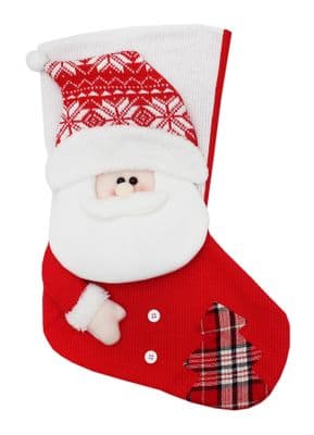 KRIS KRINGLE Embroidered Stocking