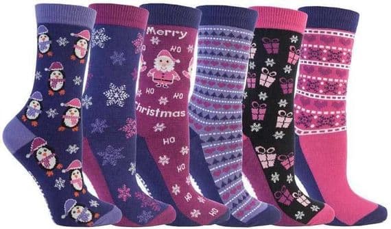 Ladies Christmas Novelty Design Ankle Socks by Festive Feet