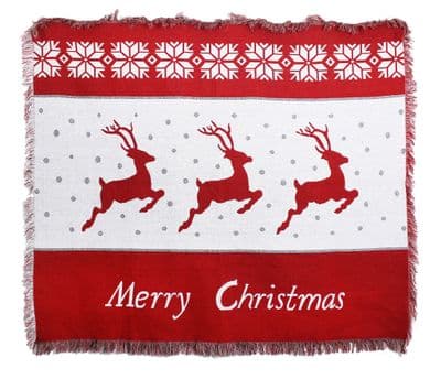 Lars Merry Christmas Tapestry Throw 50