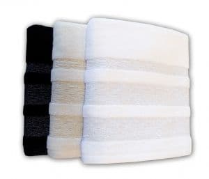 Luxor Glitter Border Hand & Bath Towels by Blue Canyon