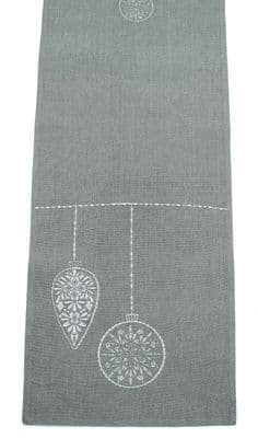 Majesty Embroidered Christmas Table Runner 33cm x 190cm