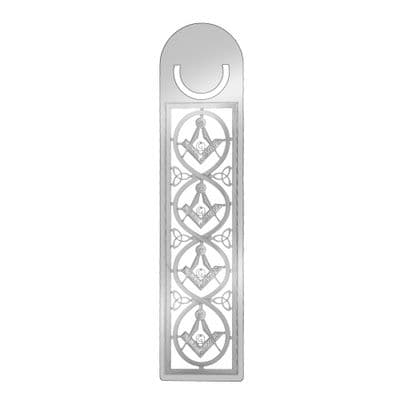 Masonic Bookmark - Rhodium Plated Metal | Sea Gems