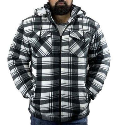 Men's GAME R5056 Richmond Sherpa Long Sleeve Fur Lined Lumberjack Workwear Shirt