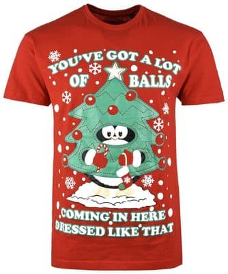 Mens Christmas T Shirt Xmas Novelty Gift Printed - You've Got A Lot Of Balls