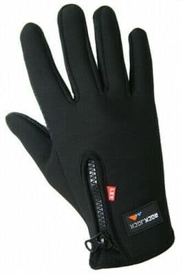 Mens Sports Activity Touch-Screen Fleece Insulated Driving Gloves by RockJock