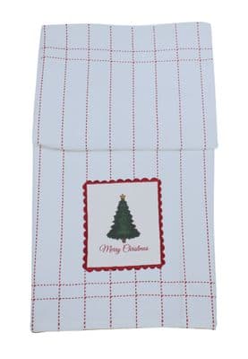 Merry Christmas Time Tea Towel - 50cm x 70cm