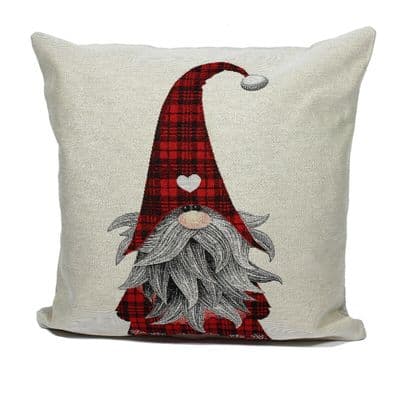 Nordic Gnome Christmas Tapestry Cushion - 45cm x 45cm