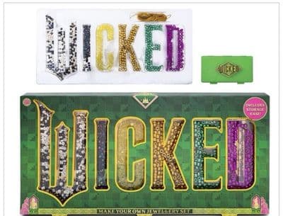 Official Wicked Make Your Own Jewellery Craft Set – Beads, Charms & Elastic