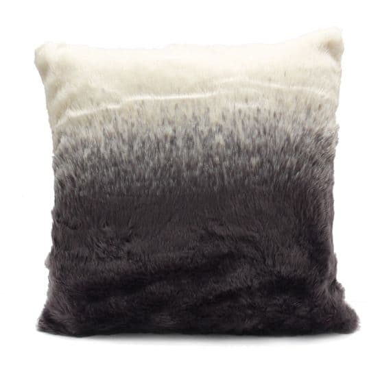 Ombre Faux Fur Cushion