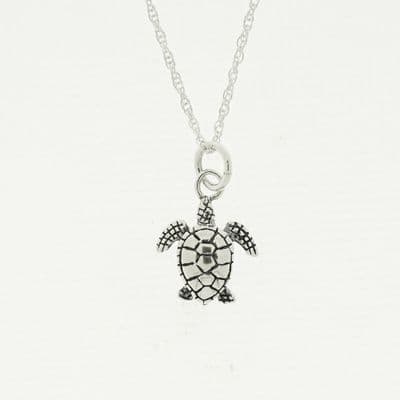 Outlander Inspired Sterling Silver Turtle Pendant