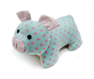 Perky Spotted Pig Door Stop